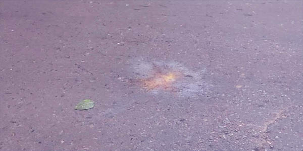 Cocktail explosion in front of DU's F Rahman Hall